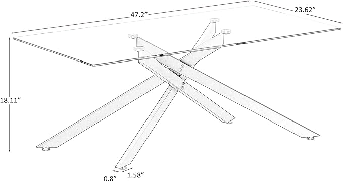 X-base Black - Coffee Table