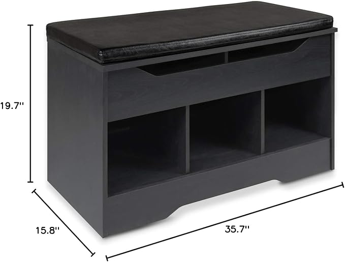 Shoe Bench - Black Oak