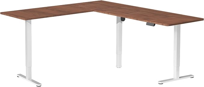 Dark Walnut Top / White Frame