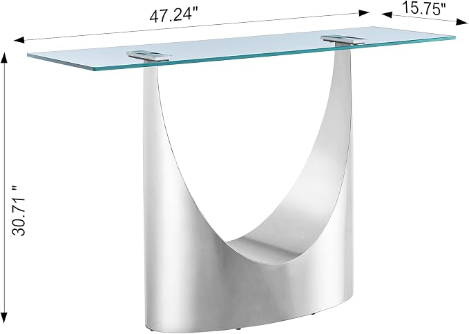 Silver Console Table