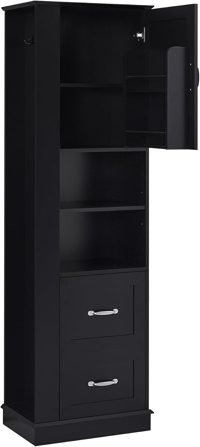 Black/2 Drawers