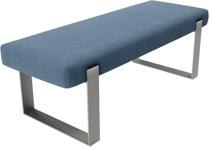 Micro Suede Ocean Blue - Brushed Nickel