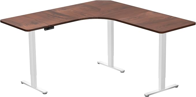 Dark Walnut Top / White Frame