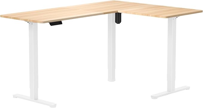 Light Wood Top / White Frame