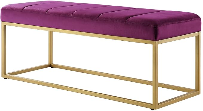 Violet Velvet Bench