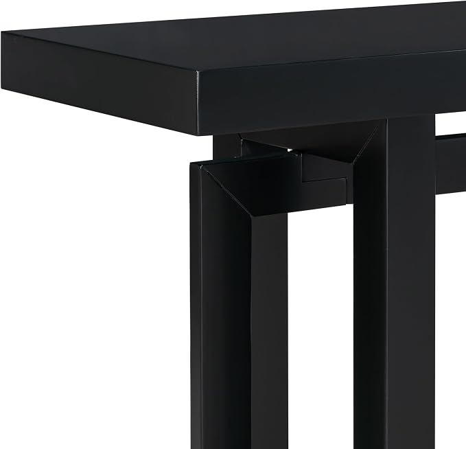Black-concrete Wood Top