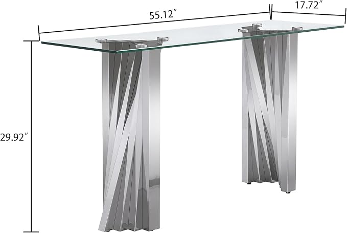 Silver Base - Console Table