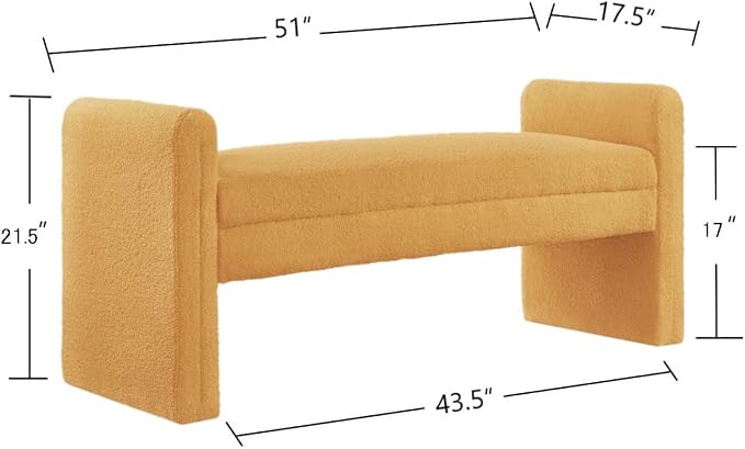 Yellow Teddy Bench