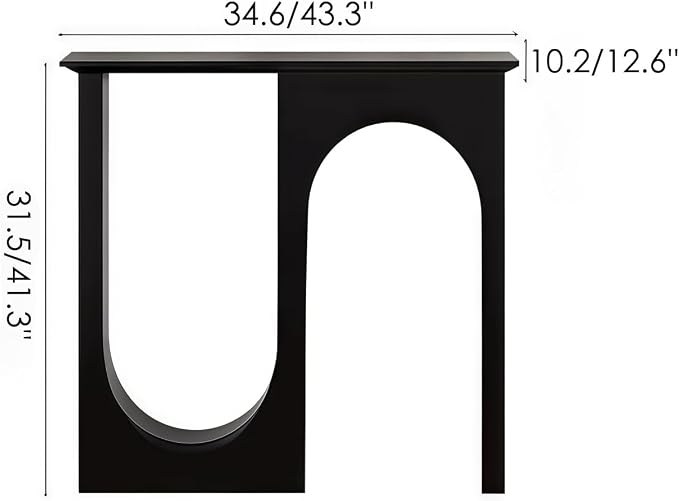 U-shaped, Black