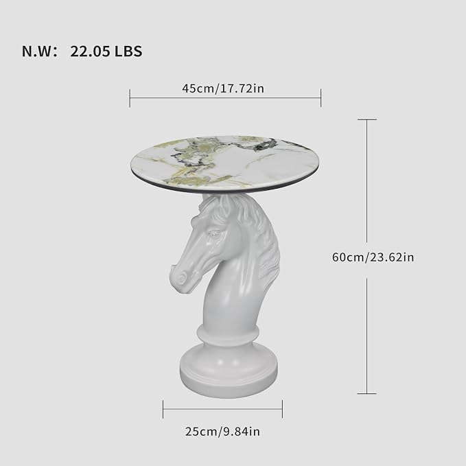 12 Horse - Patterned White Horse
