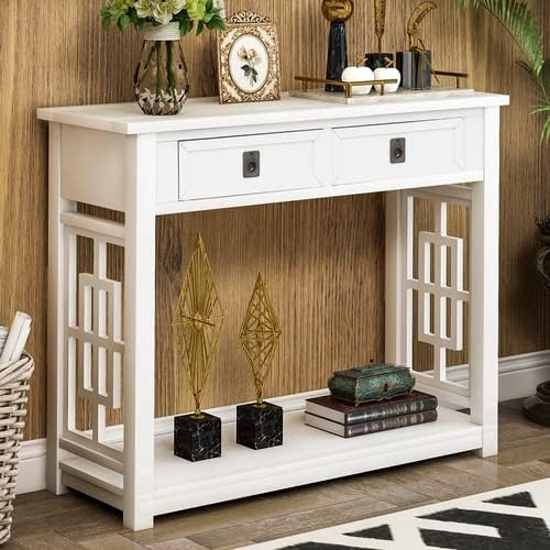 White + Solid Wood