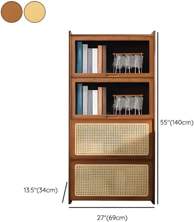 Door Material: Acrylic; Color: Wood