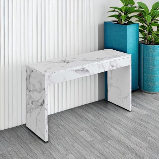 White Faux Marble