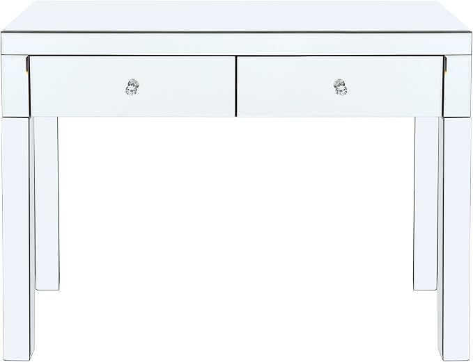 Silver Mirrored With 2 Drawers