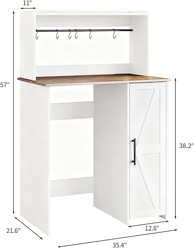 Mini Fridge Cabinet-white