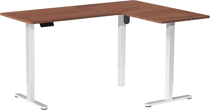 Dark Walnut Top / White Frame