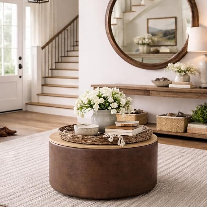 Faux Brown Leather