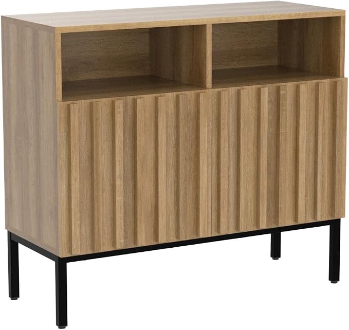 Oak Fluted Cabinet