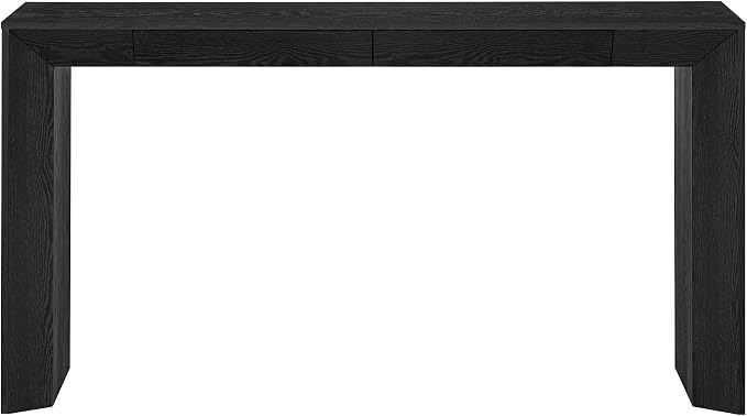 60in Black With Drawers