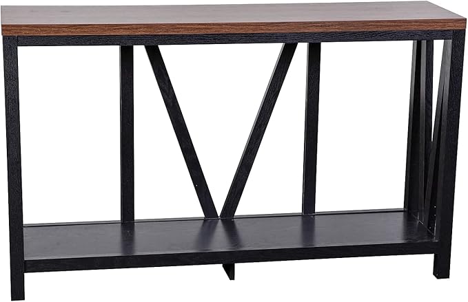 Walnut Top/Black Frame