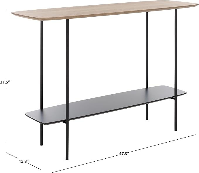 Light Grey Oak/Matte Black