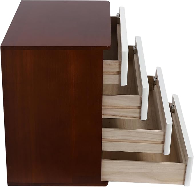Walnut + White