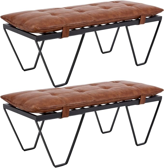 Brown Leather, Black Frame