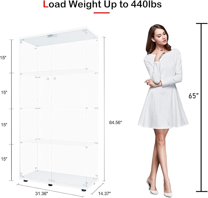 White - 2 Doors & 4 Shelves