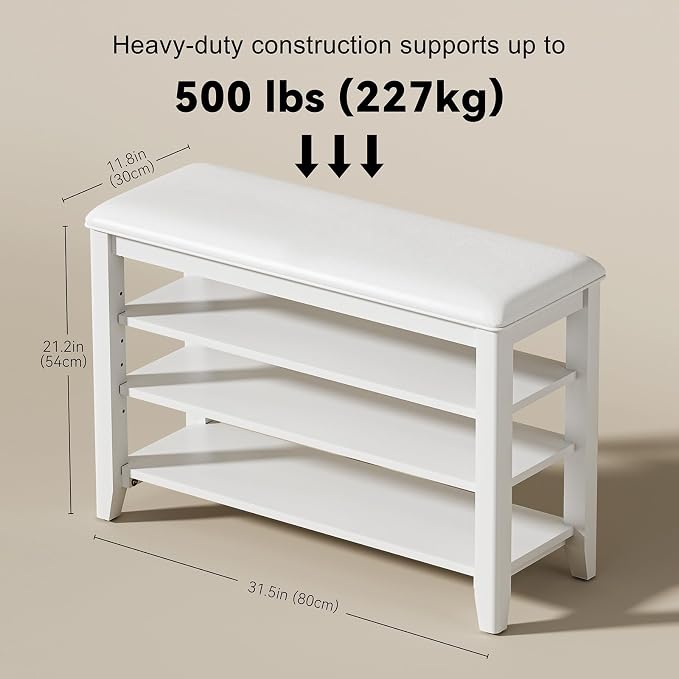 White (Leather Cushion)