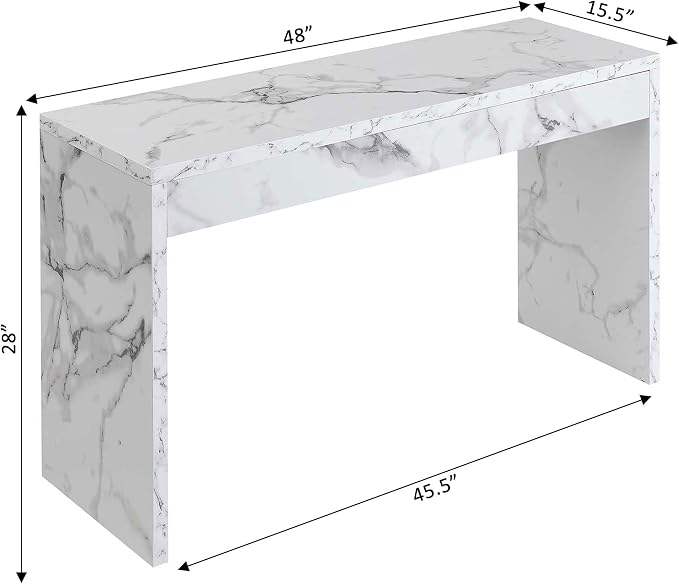 White Faux Marble