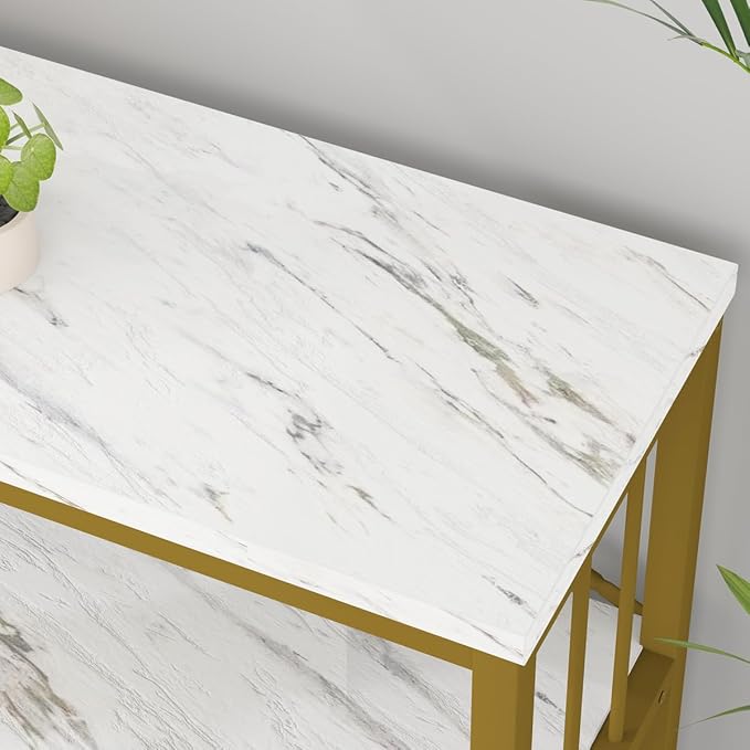 White Marble and Gold