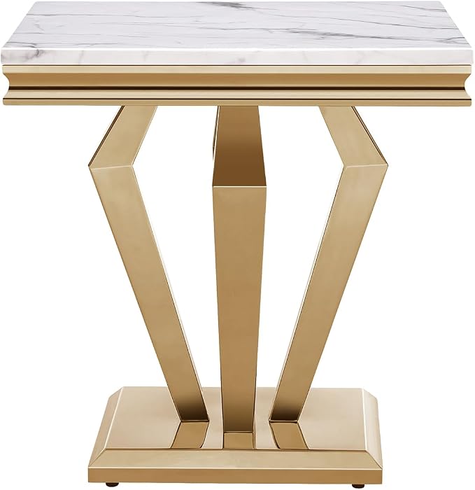 White & Gold-diamond Base