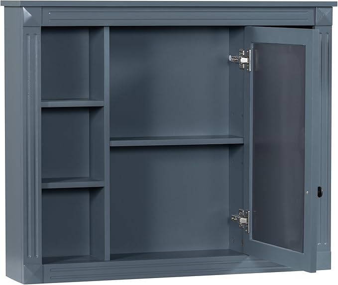 Blue Mirror Cabinet