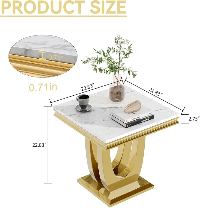 End Table,white&gold-3