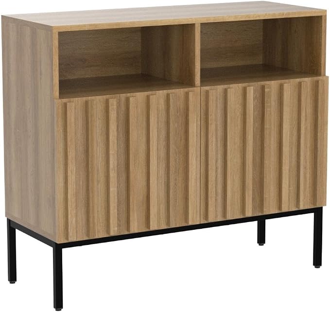 Oak Fluted Cabinet