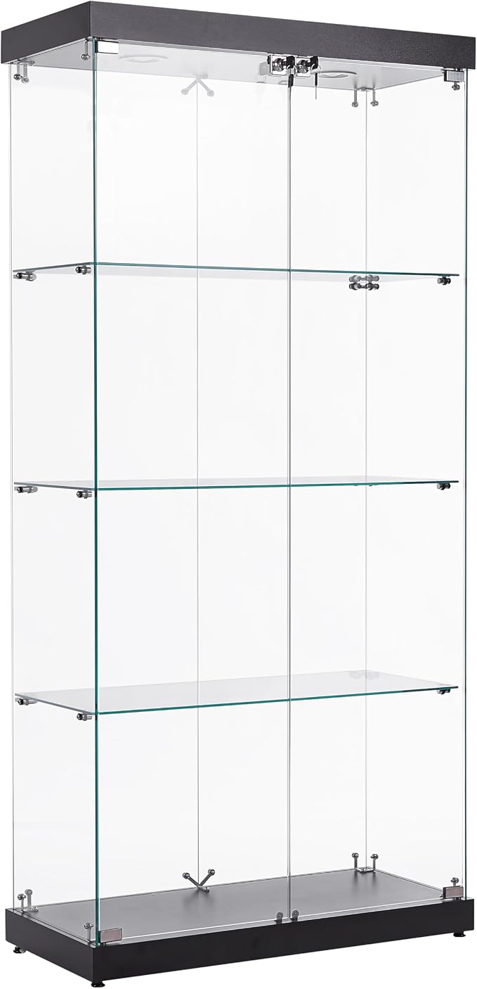 66.3'' 4-layer Double Door Blcak