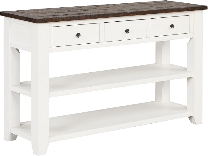 Antique White+ Brown Top