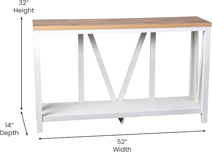 Brushed White Wash/Warm Oak