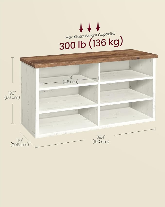 Rustic White + Honey Brown
