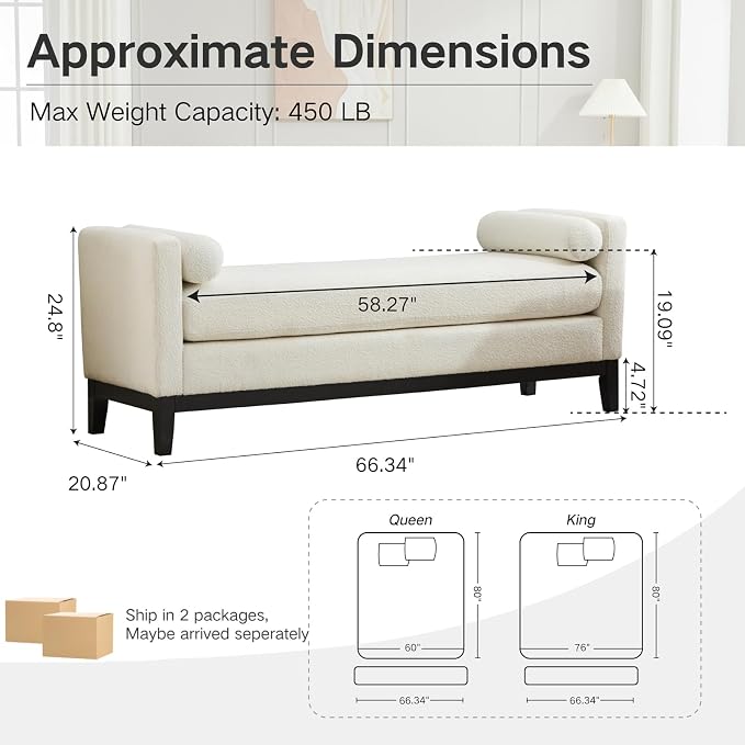 Ivory Boucle (Black Legs)