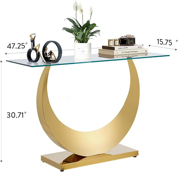 Gold Console Table