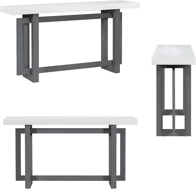 Dark Gray & White