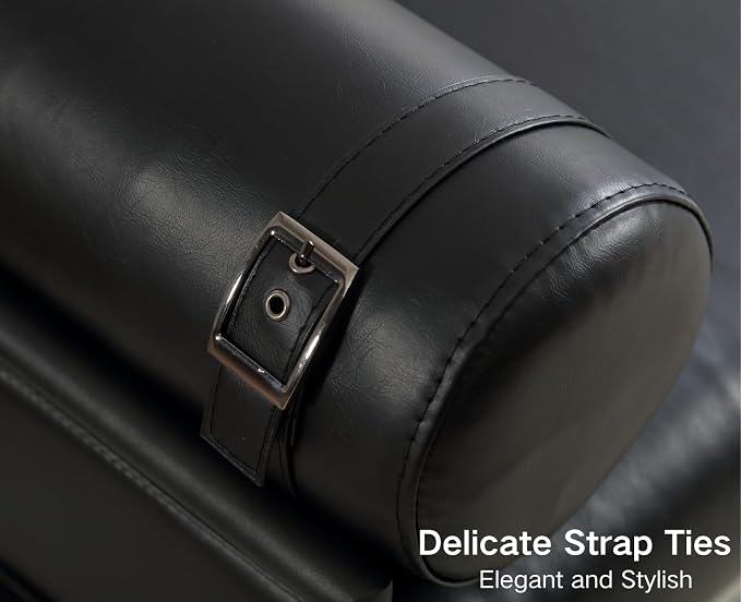 Black Leather Seat-black Leather Strap