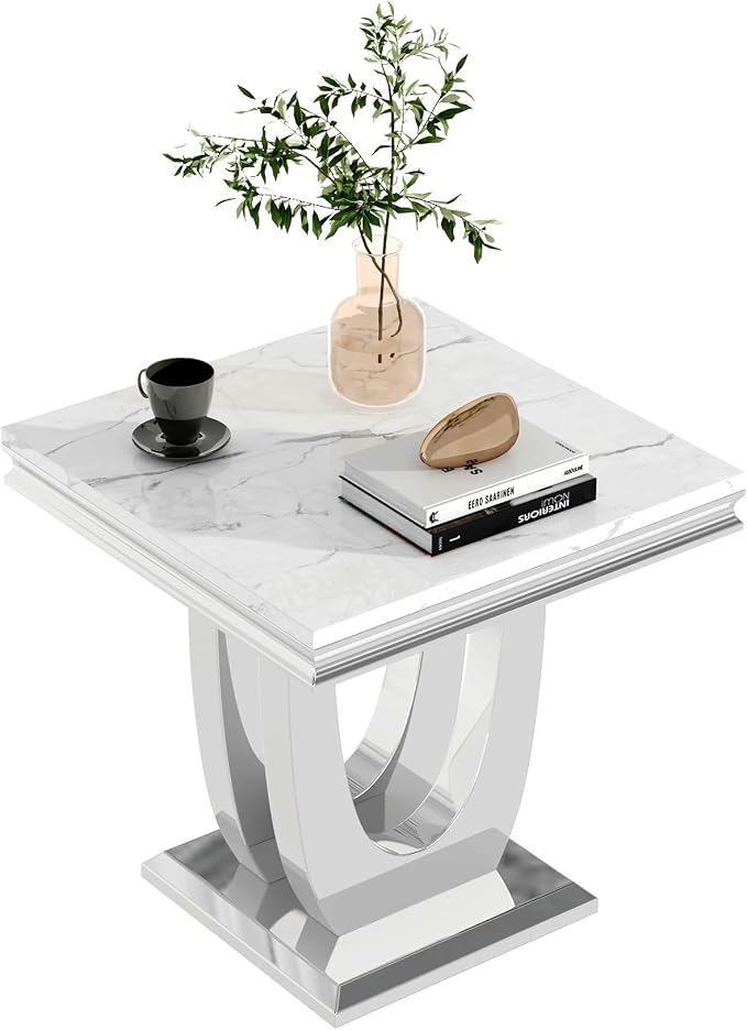 White & Silver-u-shape Base