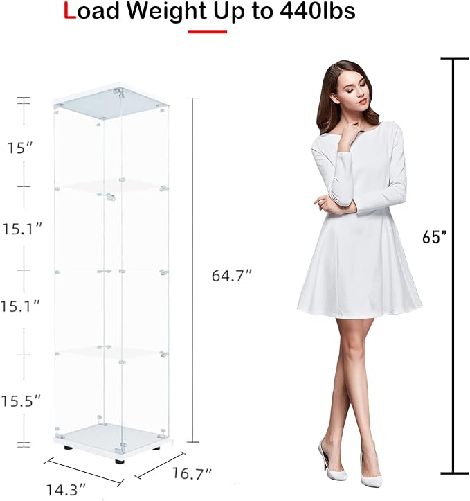 White - 4 Shelves(led)