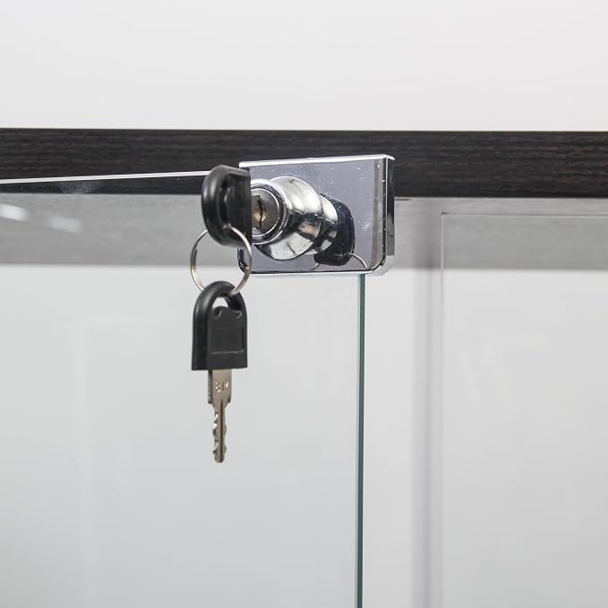 Black - 2 Doors & 5 Shelves