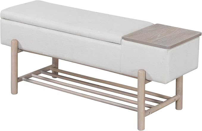 Flip-top Storage: Natural Oak