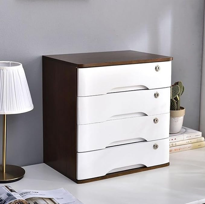 Walnut + White