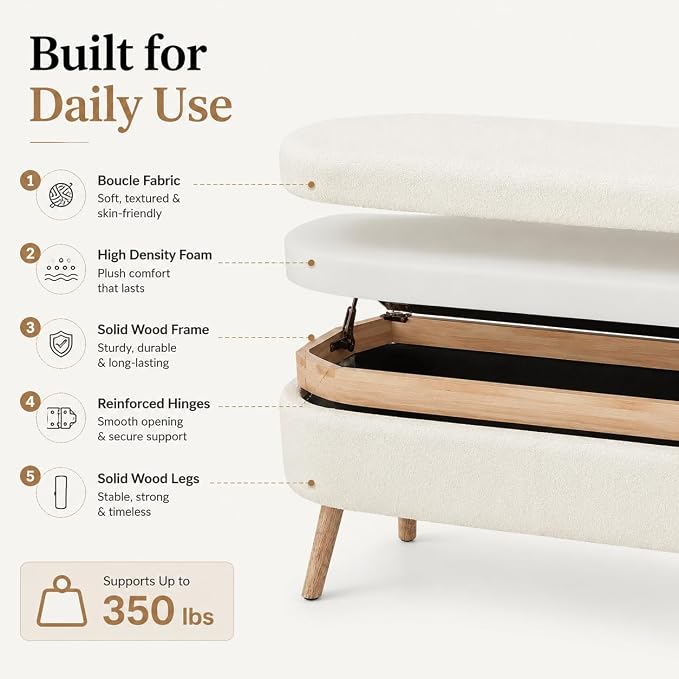 Ivory+boucle+foam