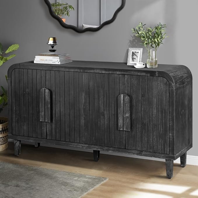 Antique Black + Solid Wood+mdf